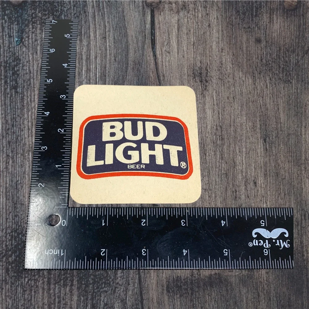 Lot 14 Vintage Bud Light Coasters 1980s Bar Beer Advertising Cardboard Promotion